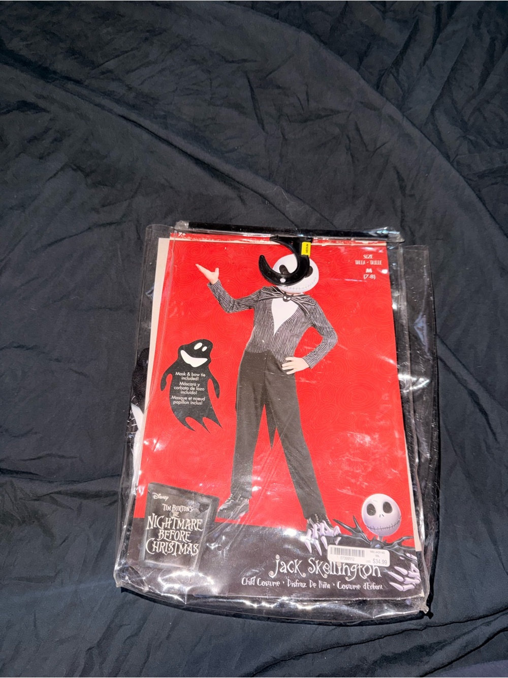 Spirit Jack Skellington Kids Costume - Black & White